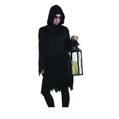 Black Grim Reaper Men Adult Halloween Costume - Small