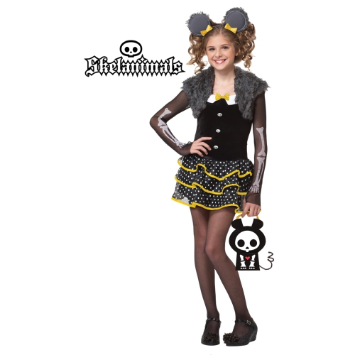 SKELANIMALS  Girl's Matt The Mouse Halloween Costume - Xl In Multicolor