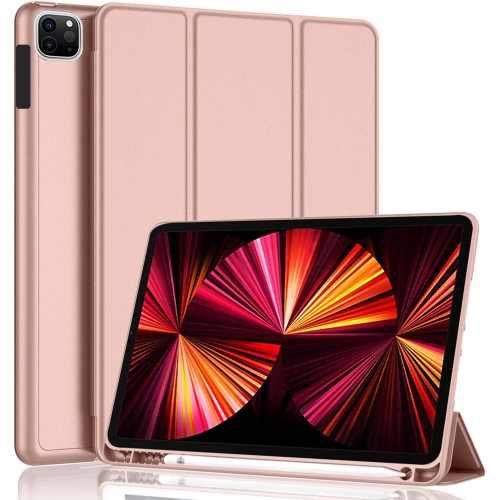 XCRS  Smart Folio Cover w Built-In Pencil Holder, Pu Leather Flip, Multi-Angle Viewing Stand, Case for Apple Ipad Air 5Th Generation (2022) / Ipad