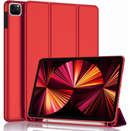 XCRS  Smart Folio Cover w Built-In Pencil Holder, Pu Leather Flip, Multi-Angle Viewing Stand, Case for Apple Ipad Air 5Th Generation (2022) / Ipad