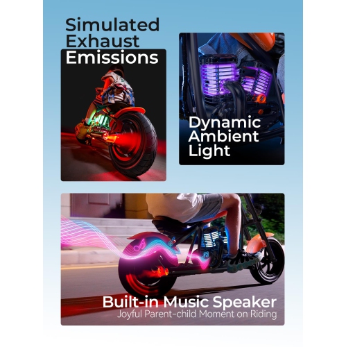 HYPER GOGO CRUISER 12 PLUS - Moto électrique pour enfants en pin