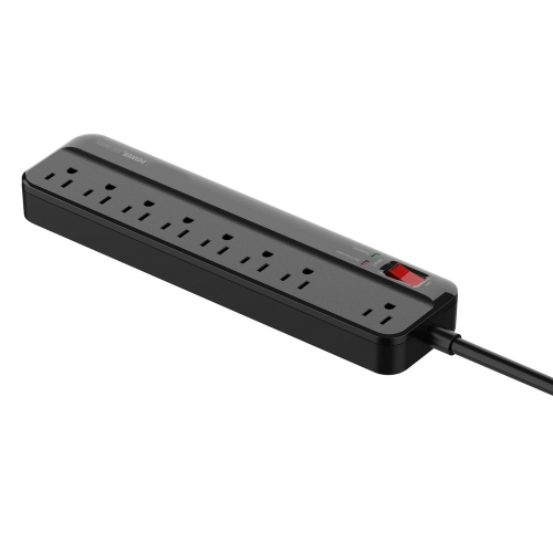 axGear 8 Port Power Bar Surge Protector Power Strip w/ 3 USB /USB-C Port Overload Protection Outlets 6.5 Feet Power Cord