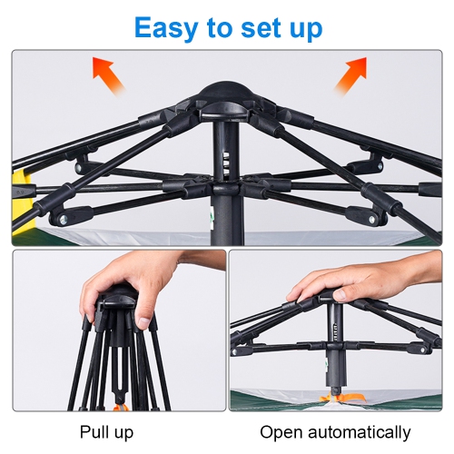 axGear Camping Tent Waterproof Windproof Dome Hiking Tent 2 to 4 People Family