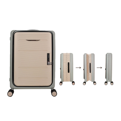 Valise de cabine pliable compacte de 20 po Travel Light pliable noire d'axGear