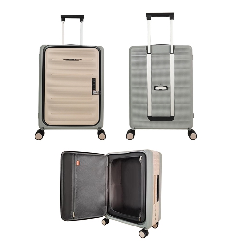 Valise de cabine pliable compacte de 20 po Travel Light pliable noire d'axGear