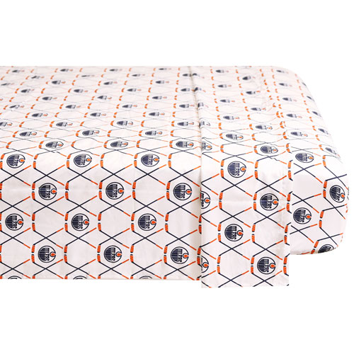 NHL 4-Piece Bed Sheet Set - Twin - Edmonton Oilers