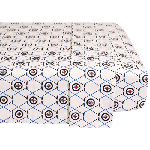 Literie de 4 pièces de la LNH - Lit une place - Jets de Winnipeg