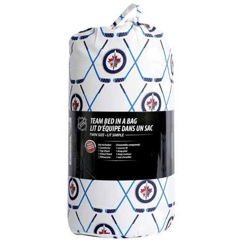 Literie de 4 pièces de la LNH - Lit une place - Jets de Winnipeg