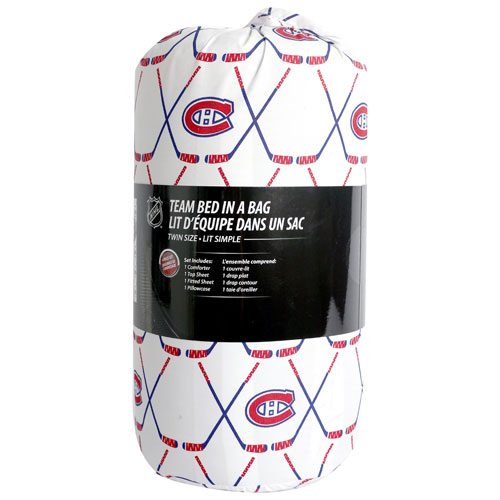 NHL 4-Piece Bed Sheet Set - Twin - Montreal Canadiens
