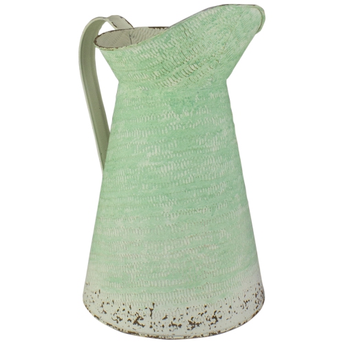 13" Green Ombre Decorative Pitcher