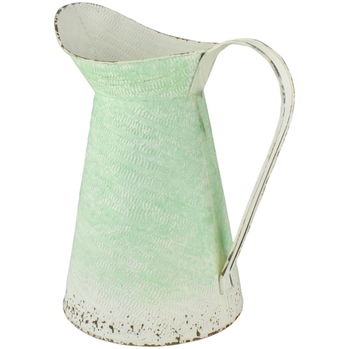 13" Green Ombre Decorative Pitcher