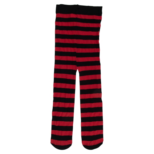 Collants d'Halloween rayés pour tout-petits - 18-23&nbsp;M - Noir et rouge