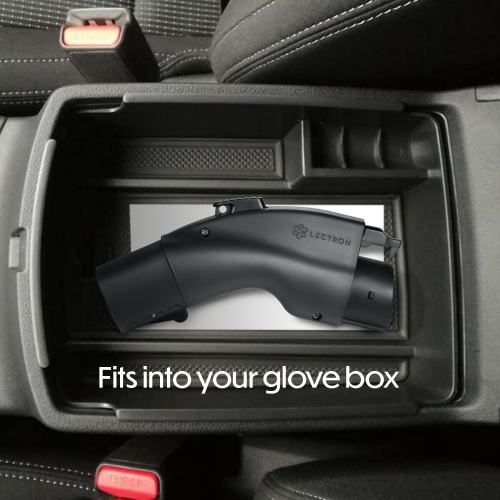 Adaptateur Tesla à J1772Charging de Lectron - Noir