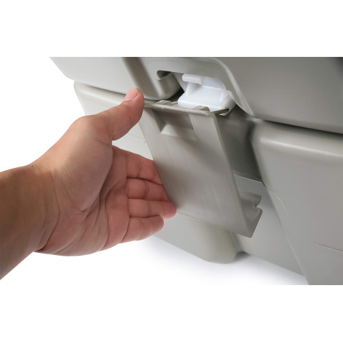 Camco 41541 Standard Portable Travel Toilet, Designed for Camping, RV, Boating And Other Recreational Activites, White