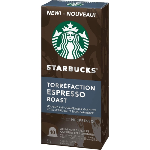 Starbucks by Nespresso Espresso Roast Nespresso Coffee Capsules, Original Line Compatible, 5 X 10 Nespresso Coffee Pods, 50 Count