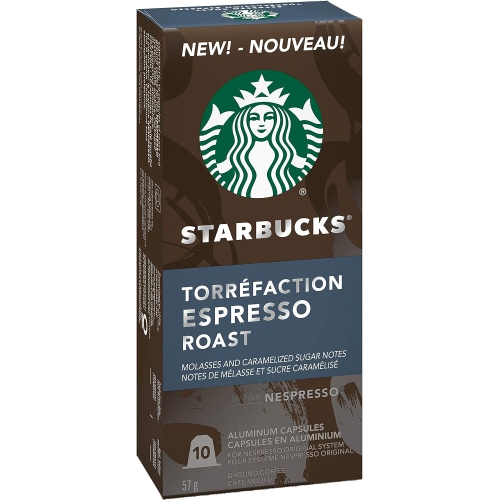 Starbucks by Nespresso Espresso Roast Nespresso Coffee Capsules, Original Line Compatible, 5 X 10 Nespresso Coffee Pods, 50 Count