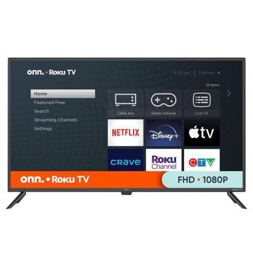 Open Box onn. 43" 1080p FHD Roku Smart TV