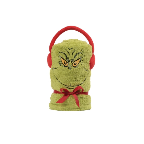 Enesco The Grinch Snowthrow Christmas Throw Blanket