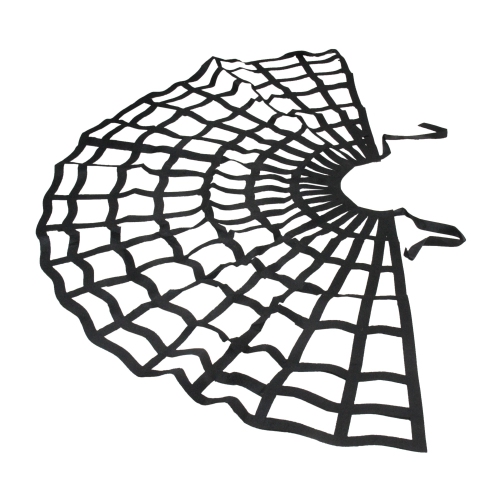 Spiderweb Shawl Halloween Costume Accessory - Black - One Size
