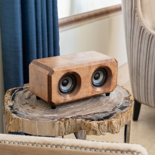 Riverwood Acoustics The Hudson Premium Hand-Crafted Solid Wood Bluetooth Speaker - Walnut