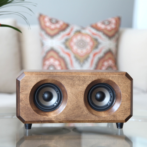 Riverwood Acoustics The Hudson Premium Hand-Crafted Solid Wood Bluetooth Speaker - Walnut