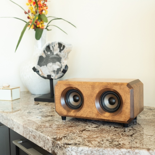 Riverwood Acoustics The Hudson Premium Hand-Crafted Solid Wood Bluetooth Speaker - Walnut