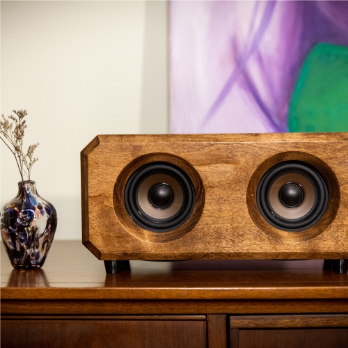 Riverwood Acoustics The Hudson Premium Hand-Crafted Solid Wood Bluetooth Speaker - Walnut