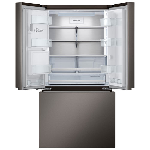 LG 36" 25.5 Cu. Ft. French Door Refrigerator w/ Water & Ice Dispenser - Black Stainless Steel