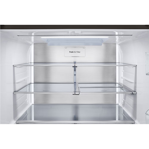 LG 36" 25.5 Cu. Ft. French Door Refrigerator w/ Water & Ice Dispenser - Black Stainless Steel