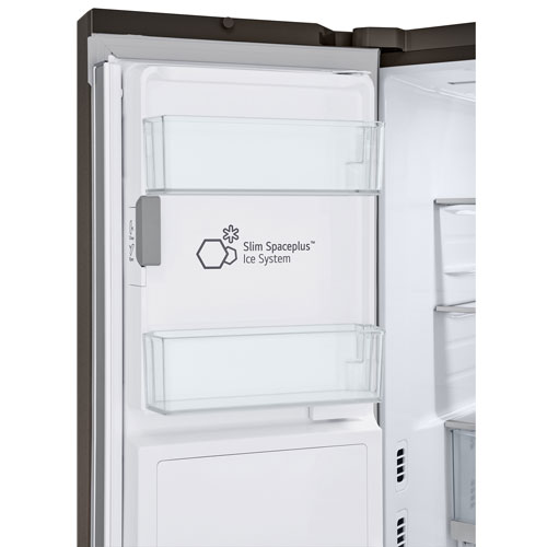 LG 36" 25.5 Cu. Ft. French Door Refrigerator w/ Water & Ice Dispenser - Black Stainless Steel