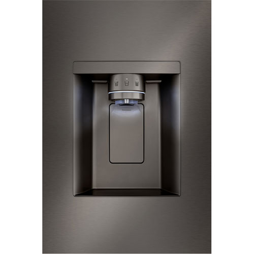 LG 36" 25.5 Cu. Ft. French Door Refrigerator w/ Water & Ice Dispenser - Black Stainless Steel
