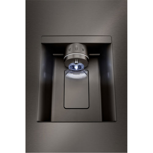 LG 36" 25.5 Cu. Ft. French Door Refrigerator w/ Water & Ice Dispenser - Black Stainless Steel