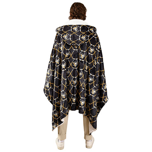 Jeté à capuchon en polyester de la LNH - Penguins de Pittsburg