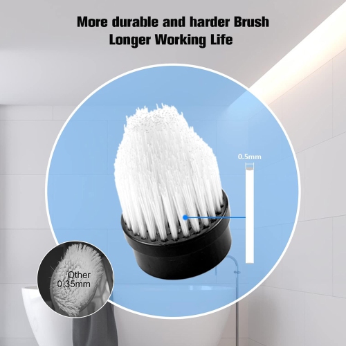 axGear Electric Brush Spin Scrubber Cordless Rechargeable Handheld Power Cleaning with 7 Replaceable Brush Heads