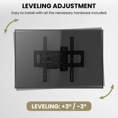 ZeboZap Full Motion Vinyl Siding TV mount | Mount on Vinyl Siding, Stucco, Brick and Stone | WeatherProof | Patio, Backyard | Stainless Steel H/w |