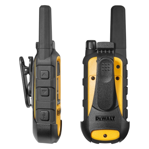 2 écouteurs DeWALT Walkie Talkies PLUS, étanches et résistants aux chocs, à longue portée, avec radio bidirectionnelle de DXFRS800 2 W avec VOX, 2