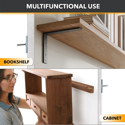 CondoMounts UNIVERSAL Wall Mounting Anchors | TV Mount Metal/Steel/NO Stud | Metal Stud Anchors | Cabinets | Holds 90lbs | Includes 25 Elephant