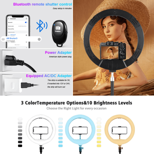 Portable 360 automatic rotation photo/video slow motion selfie booth for parties & events with Ring Light RGB light band - iPhone / iPad / DSLR / Go