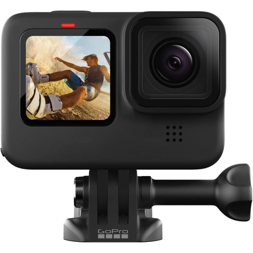 GoPro HERO11 Black - Essential Bundle - GoPro HERO 11 Black + 2 extra Battery + Compact Case + 64 GB MicroSD Card + Extension Pole