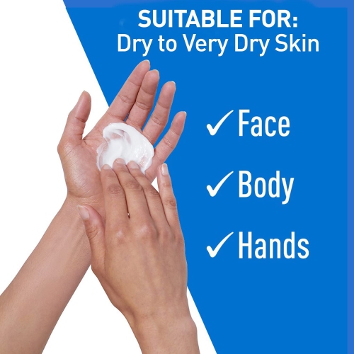 CeraVe Moisturizing Cream | Daily Face, Body & Hands Moisturizer for Dry Skin With Hyaluronic Acid and Ceramides for Women and Men. Sensitive skin,