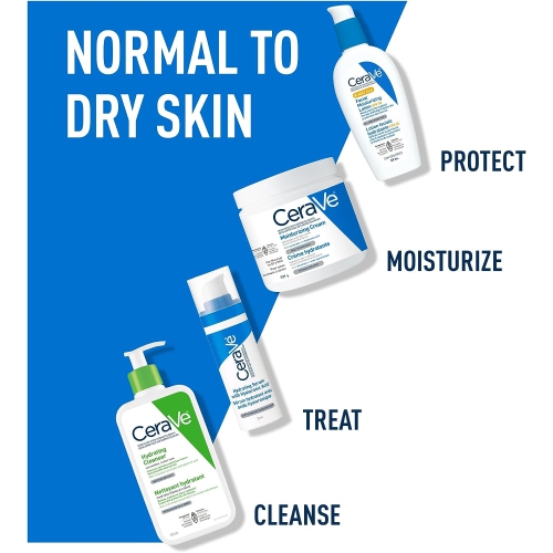 CeraVe Moisturizing Cream | Daily Face, Body & Hands Moisturizer for Dry Skin With Hyaluronic Acid and Ceramides for Women and Men. Sensitive skin,