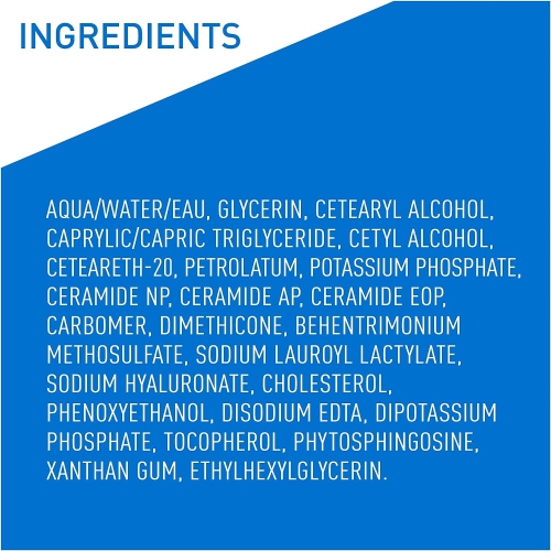 CeraVe Moisturizing Cream | Daily Face, Body & Hands Moisturizer for Dry Skin With Hyaluronic Acid and Ceramides for Women and Men. Sensitive skin,