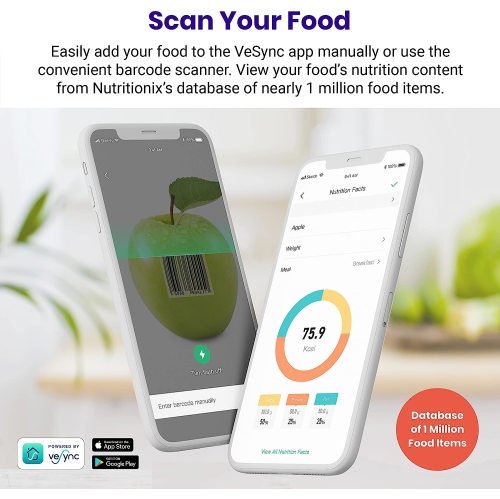 Etekcity Luminary 11lb Food Kitchen Digital Scale for Weight Loss, IPX6 Waterproof, Rechargeable, Ounces and Grams for Cooking Baking, 0.05oz/1g