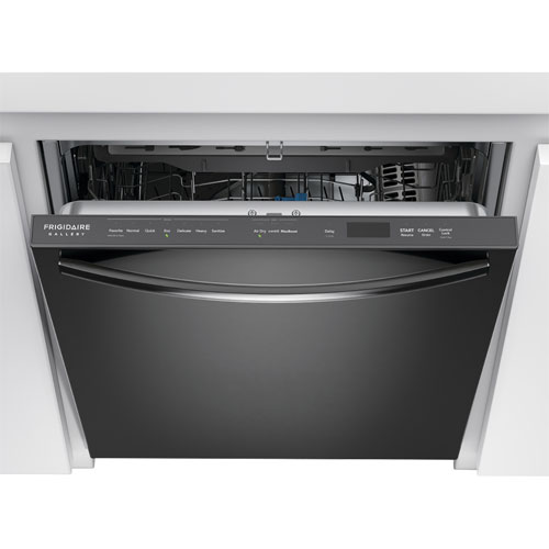 Frigidaire Gallery 24" 47dB Built-In Dishwasher with Stainless Tub & Third Rack (GDSH4715AD) - Black SS