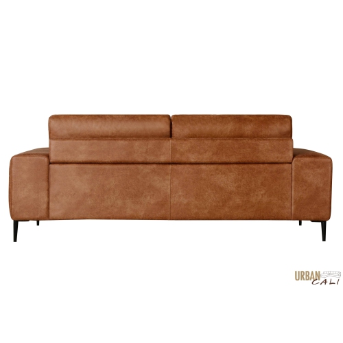 Urban Cali Fresno 2 Piece Sofa and Loveseat Set in Rustic Light Brown