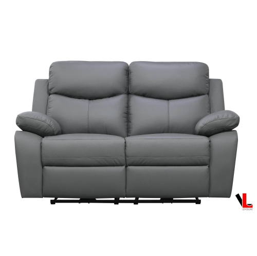 Levoluxe Aveon 3 Piece Pillow Top Arm Reclining Sofa, Loveseat and Chair Set in Leather Match