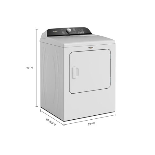 Whirlpool 7.0 Cu. Ft. Electric Dryer (YWED6150PW) - White
