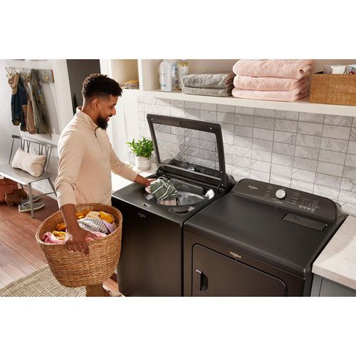 Whirlpool 6.1 Cu. Ft. High Efficiency 2-in-1 Top Load Washer - Volcano Black