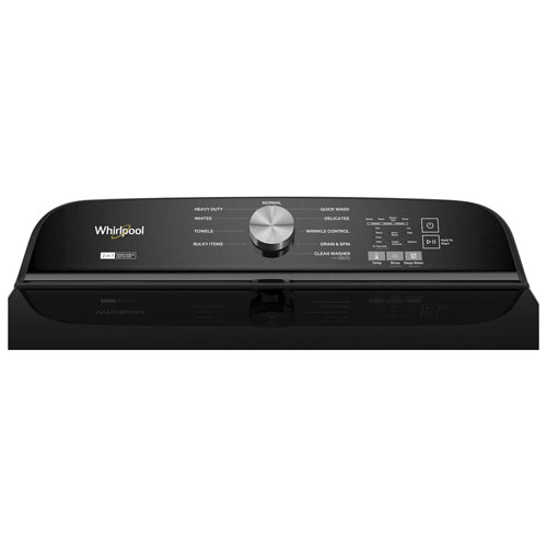 Whirlpool 6.1 Cu. Ft. High Efficiency 2-in-1 Top Load Washer - Volcano Black