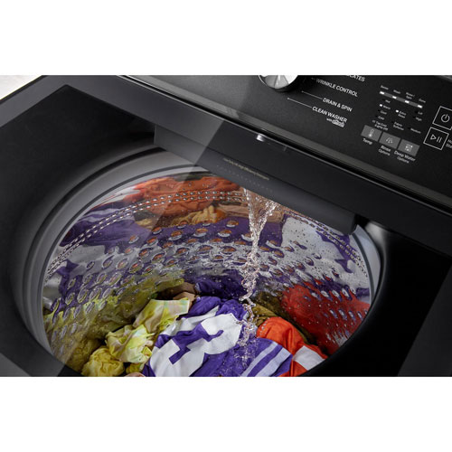 Whirlpool 6.1 Cu. Ft. High Efficiency 2-in-1 Top Load Washer - Volcano Black